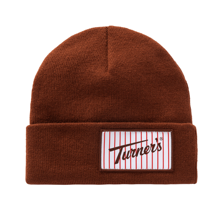 turners brown beanie